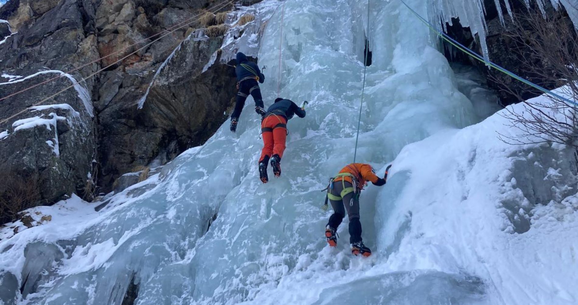Cascate di ghiaccio, concluso il corso del Cai